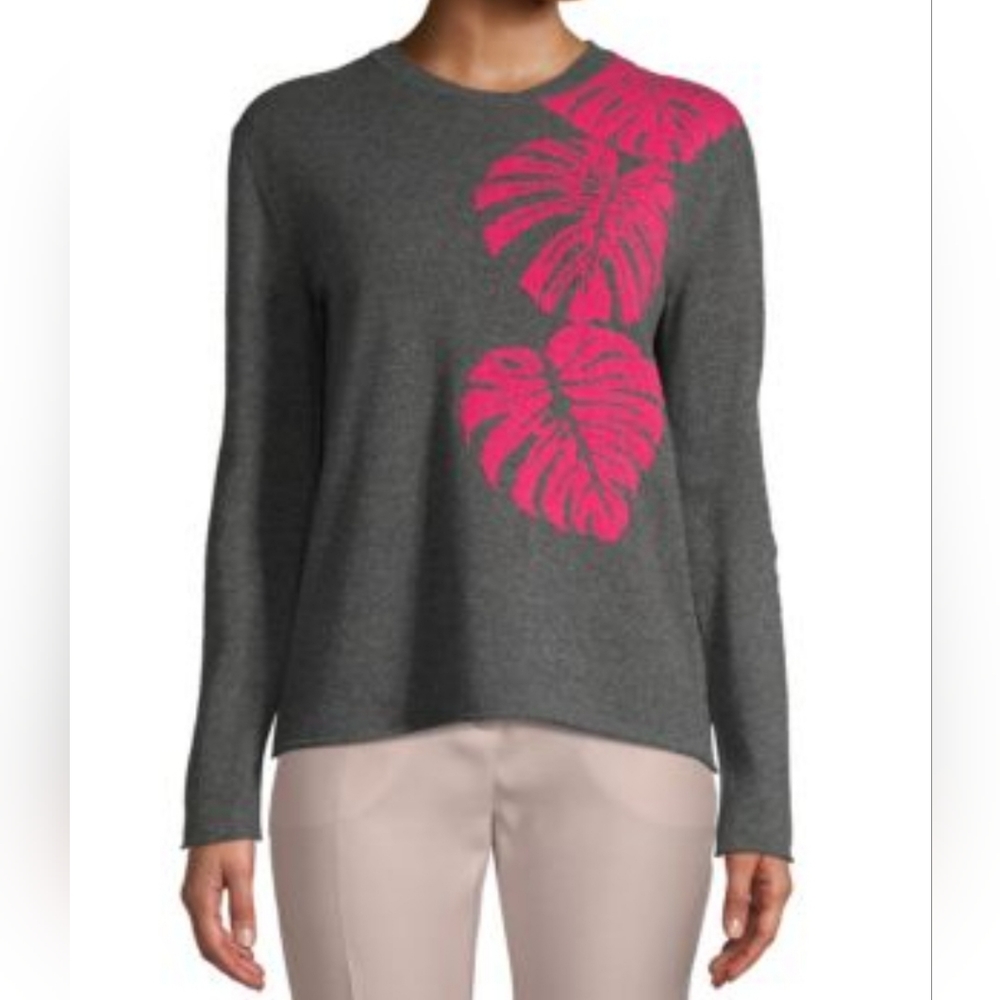 Valentino Leaf Intrasia Cashmere Sweater - Picture 1 of 15